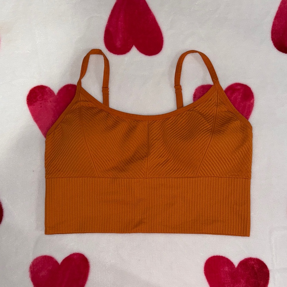 PINK Victoria's Secret Orange Sports Bra